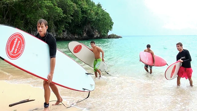 Catching waves in Bali - KinkyAngels