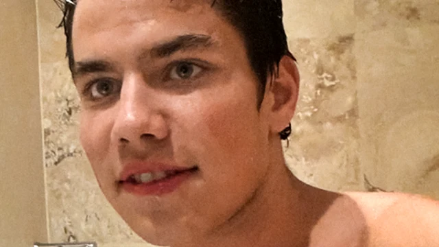 Adam in the shower - KinkyAngels